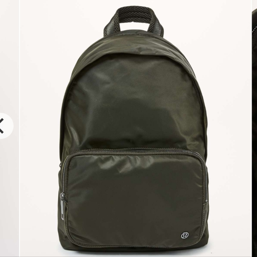 lululemon athletica Olive Green Nylon Backpack